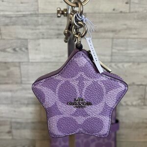Coach Purple Star Keychain-CBL12